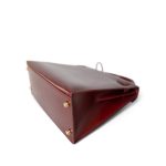 Kelly 28 Rouge Box Calfskin Gold Plated V Stamp - Image 8