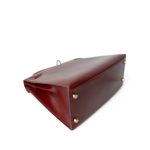 Kelly 28 Rouge Box Calfskin Gold Plated V Stamp - Image 12