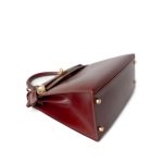Kelly 28 Rouge Box Calfskin Gold Plated V Stamp - Image 14