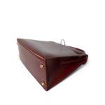 Kelly 28 Rouge Box Calfskin Gold Plated V Stamp - Image 22