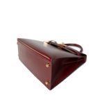 Kelly 28 Rouge Box Calfskin Gold Plated V Stamp - Image 3