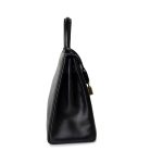 Kelly Retourne Black Box Calfskin Gold Plated Y Stamp - Image 12