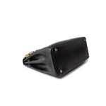 Kelly Retourne Black Box Calfskin Gold Plated Y Stamp - Image 6