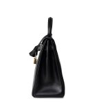 Kelly Retourne Black Box Calfskin Gold Plated Y Stamp - Image 18