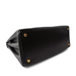 Kelly Retourne Black Box Calfskin Gold Plated Y Stamp - Image 7