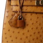 Kelly Sellier 28 Natural Ostrich Gold Plated (X) Stamp - Image 2