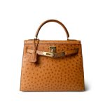 Kelly Sellier 28 Natural Ostrich Gold Plated (X) Stamp - Image 19