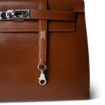 Kelly Sellier 32 Noisette Box Calfskin Palladium Plated [E] Stamp - Image 5