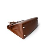 Kelly Sellier 32 Noisette Box Calfskin Palladium Plated [E] Stamp - Image 18