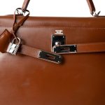 Kelly Sellier 32 Noisette Box Calfskin Palladium Plated [E] Stamp - Image 12