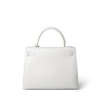 Kelly Sellier 28 White Veau Graine Gold Plated W Circle Stamp - Image 7