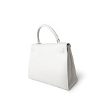 Kelly Sellier 28 White Veau Graine Gold Plated W Circle Stamp - Image 19