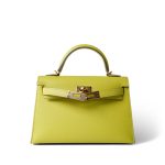 Mini Kelly Sellier Lime Epsom Gold Plated Y Stamp - Image 3