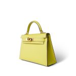 Mini Kelly Sellier Lime Epsom Gold Plated Y Stamp - Image 6