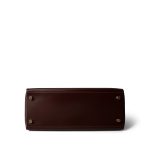 Kelly 28 Maroon Box Calfskin Gold Plated B Square Stamp - Image 6