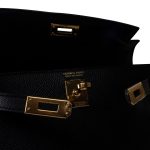Mini Kelly 20 Sellier Black Veau Epsom Gold Plated Hardware D Stamp - Image 15