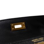 Mini Kelly 20 Sellier Black Veau Epsom Gold Plated Hardware D Stamp - Image 3