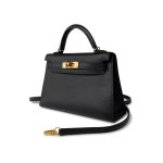 Mini Kelly 20 Sellier Black Veau Epsom Gold Plated Hardware D Stamp - Image 10