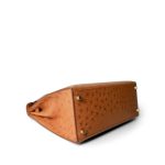Kelly Sellier 28 Natural Ostrich Gold Plated (X) Stamp - Image 9