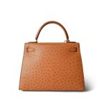 Kelly Sellier 28 Natural Ostrich Gold Plated (X) Stamp - Image 6