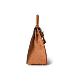 Kelly Sellier 28 Natural Ostrich Gold Plated (X) Stamp - Image 3