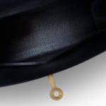 Kelly 28 Sellier Navy Box Calfskin Gold Plated X Circle Stamp - Image 12