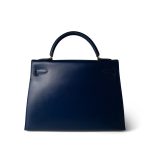 Kelly Sellier 32 Blue Box Calfskin Gold Plated (U) Stamp - Image 5