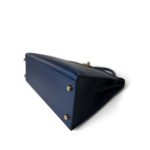 Kelly Sellier 32 Blue Box Calfskin Gold Plated (U) Stamp - Image 7