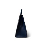 Kelly Sellier 32 Blue Box Calfskin Gold Plated (U) Stamp - Image 4