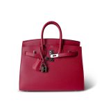 Birkin 25 Rose Mexico Madame Palladium Plated Z Stamp - Image 11