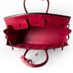 Birkin 25 Rose Mexico Madame Palladium Plated Z Stamp - Image 13