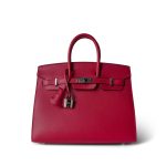 Birkin 25 Rose Mexico Madame Palladium Plated Z Stamp