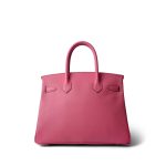 Birkin 30 Rose Azalee Epsom Palladium Plated Y Stamp - Image 3