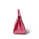 Birkin 30 Rose Azalee Epsom Palladium Plated Y Stamp - Image 9