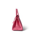 Birkin 30 Rose Azalee Epsom Palladium Plated Y Stamp - Image 4