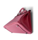 Birkin 30 Rose Azalee Epsom Palladium Plated Y Stamp - Image 12
