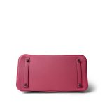 Birkin 30 Rose Azalee Epsom Palladium Plated Y Stamp - Image 13