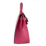 Kelly 28 Rose Lipstick Veau Tadelakt Gold Plated Hardware C Stamp - Image 20