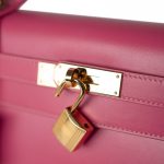 Kelly 28 Rose Lipstick Veau Tadelakt Gold Plated Hardware C Stamp - Image 19