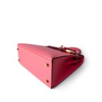 Kelly Sellier 25 Rose Azalee/ Pink Veau Epsom Gold Plated C Stamp - Image 6