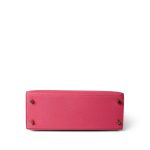 Kelly Sellier 25 Rose Azalee/ Pink Veau Epsom Gold Plated C Stamp - Image 5