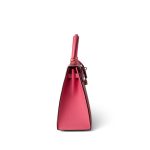 Kelly Sellier 25 Rose Azalee/ Pink Veau Epsom Gold Plated C Stamp - Image 7