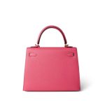 Kelly Sellier 25 Rose Azalee/ Pink Veau Epsom Gold Plated C Stamp - Image 8