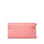 Kelly Wallet To Go Rose Confetti Veau Epsom Palladium Plated U Stamp - Image 6