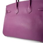 Birkin 25 Cyclamen Veau Epsom Palladium Plated L Square Stamp - Image 10