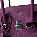 Birkin 25 Cyclamen Veau Epsom Palladium Plated L Square Stamp - Image 22