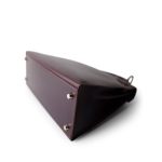 Kelly Sellier 28 Plum Box Calfskin Palladium Plated [F] Stamp - Image 11
