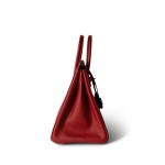 Birkin 25 Rouge Casaque Epsom Palladium Plated [P] Stamp - Image 4