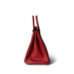 Birkin 25 Rouge Casaque Epsom Palladium Plated [P] Stamp - Image 2