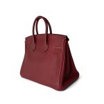 Birkin 25 Rouge Grenat Togo Gold Plated X Stamp - Image 14